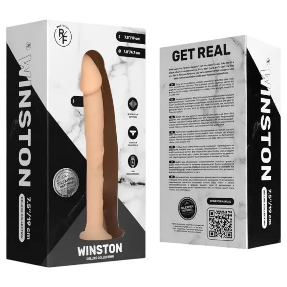 Real Fantasy Winston - Saugfuß-Vibrator - 19cm (natur)
