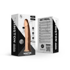   Real Fantasy Winston - akkubetriebener, standfester, lebensechter Vibrator - 19cm (natur)