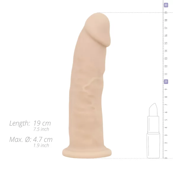 Real Fantasy Winston - Saugfuß-Vibrator - 19cm (natur)