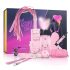 Geheime Lusttruhe - Fortgeschrittenes BDSM-Set - 14-teilig (Rosa)