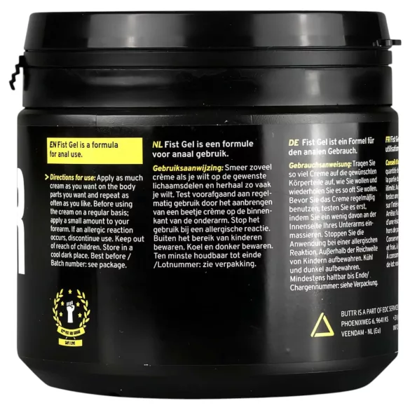 BUTTR Fisting Gel - auf Wasserbasis, 500ml Gleitvergnügen