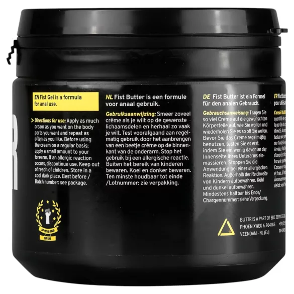 BUTTR Fisting Butter - anale Fisting‑Gleitmittelcreme (500 ml)