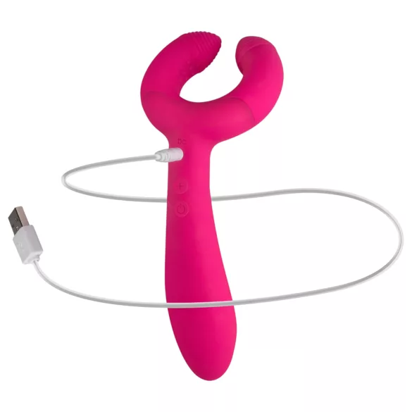 Easytoys Couple - Wiederaufladbarer, wasserdichter Paarvibrator (Pink)