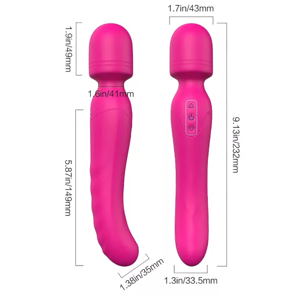 Vibes of Love Wand - Akku-Heiz-Massagestab (Pink)
