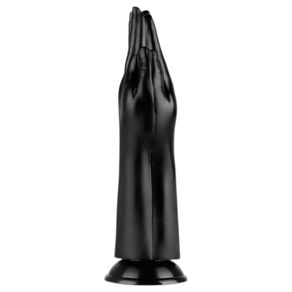 BUTTR Double Trouble - Saugnapf-Fistingdildo (schwarz)