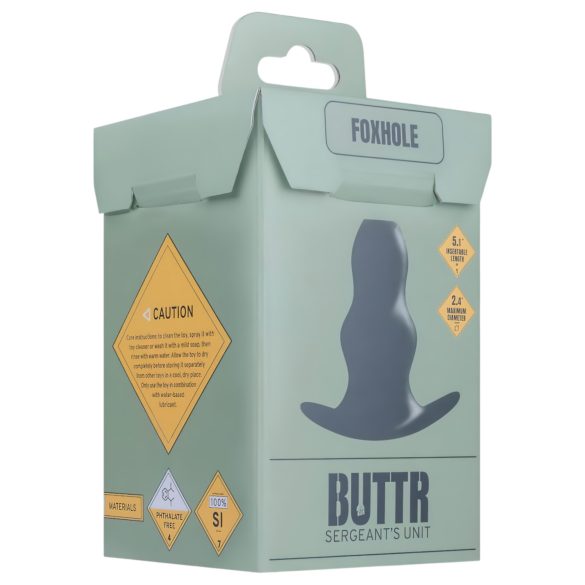 BUTTR Foxhole - Hohl Anal-Dehner Dildo (Schwarz)
