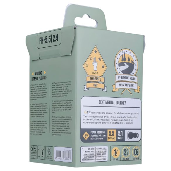 BUTTR Foxhole - Hohl Anal-Dehner Dildo (Schwarz)