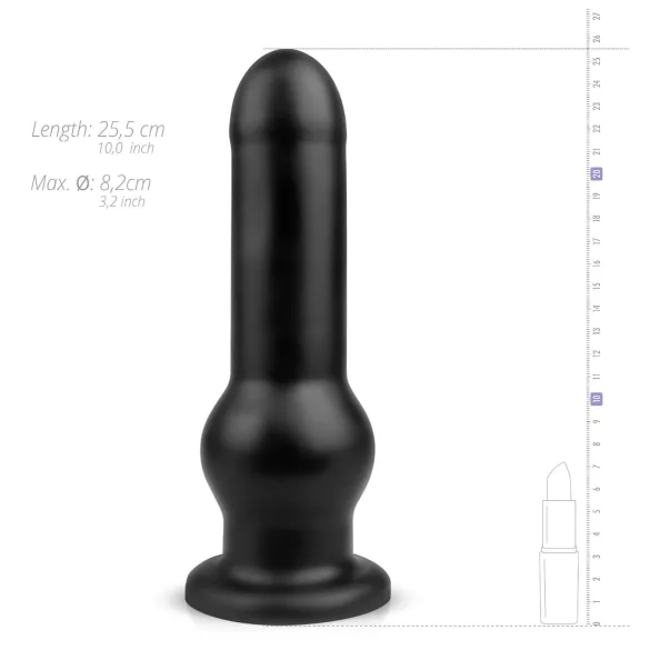 BUTTR Tactical I - Saugfuß-Dildo (schwarz)