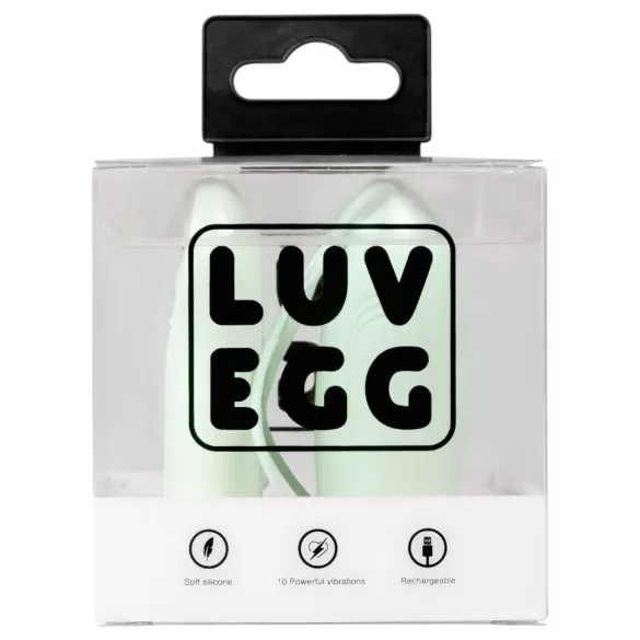 LUV EGG - tragbares, akkubetriebenes, funkferngesteuertes Vibro-Ei (grün)