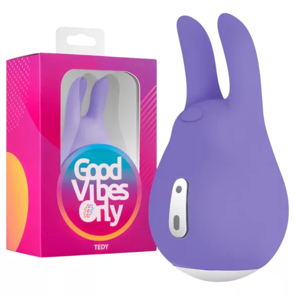 Good Vibes Tedy - wiederaufladbarer, häschenförmiger Klitorisvibrator (lila)