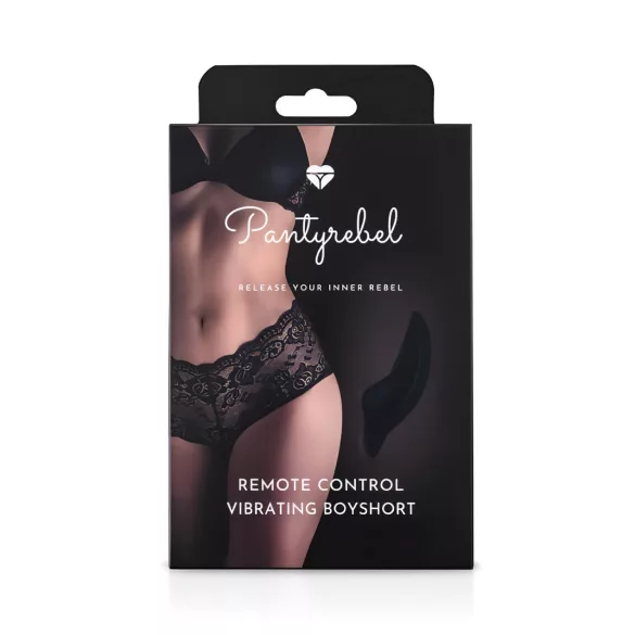Pantyrebel - Aufladbare vibrierende Öffnungsslip - Schwarz (S-L)