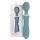 Bloom Orchid Wand - Wiederaufladbarer Massagevibrator (türkis)
