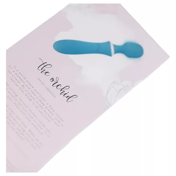 Bloom Orchid Wand - Wiederaufladbarer Massagevibrator (türkis)