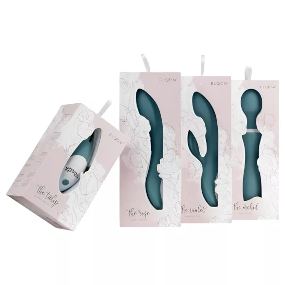 Bloom Orchid Wand - Wiederaufladbarer Massagevibrator (türkis)