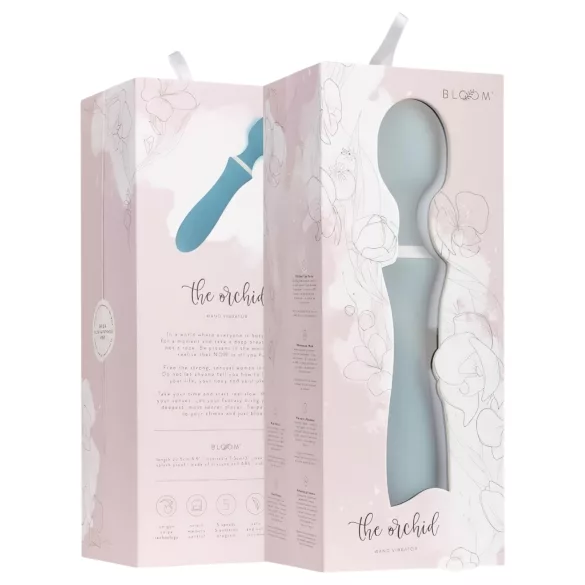Bloom Orchid Wand - Wiederaufladbarer Massagevibrator (türkis)