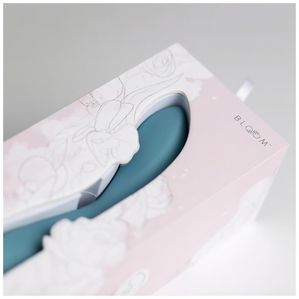 Bloom Rose - Akku-G-Punkt-Vibrator aus Silikon (Türkis)