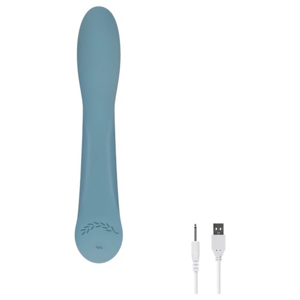 Bloom Rose - Akku-G-Punkt-Vibrator aus Silikon (Türkis)