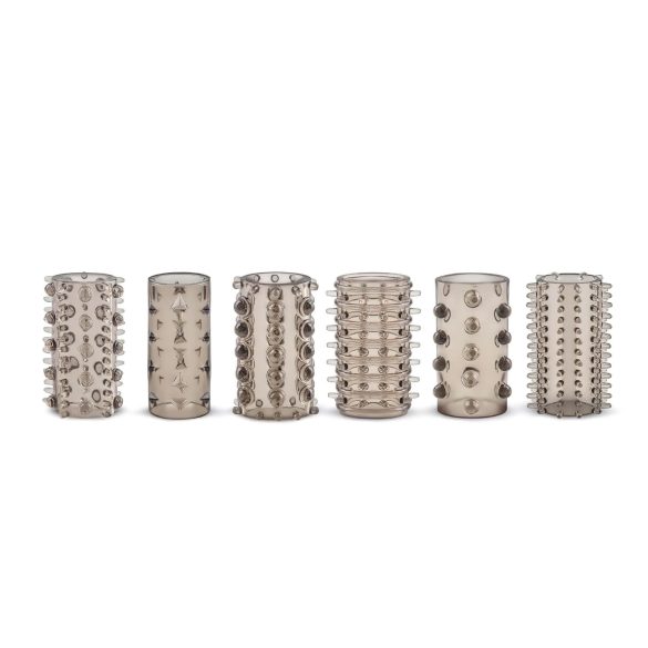 Easytoys Penis Sleeve - Penismanschetten Set - Grau (6 Stk)