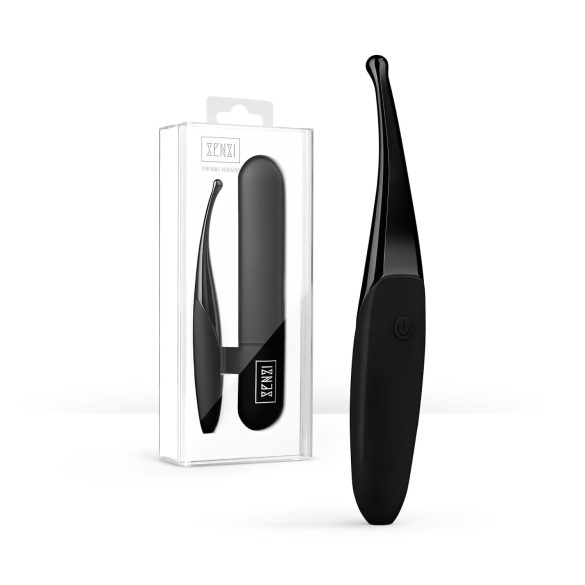 Senzi - Wiederaufladbarer, wasserdichter Klitorisvibrator (schwarz)