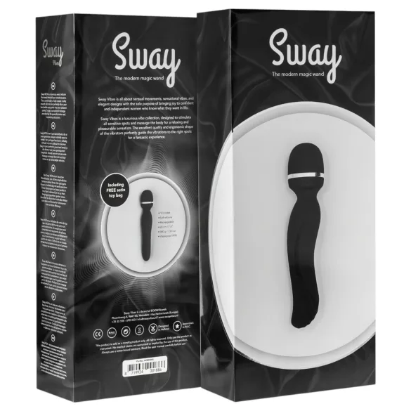 Sway No.4 Wand - Akku Massagestab, schwarz