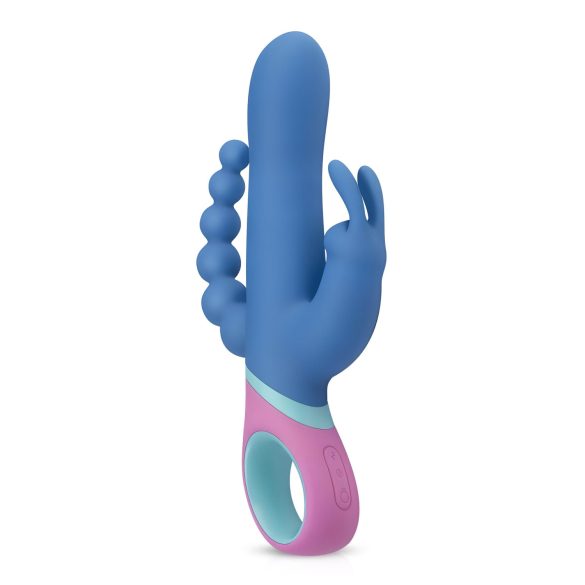 PMV20 Vice Double - Rotierender, dreizackiger Vibrator (Blau)