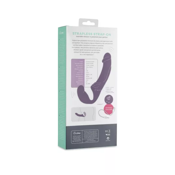 Easytoys - Akkubetriebener, kabelloser Strap-On-Vibrator (Lila)