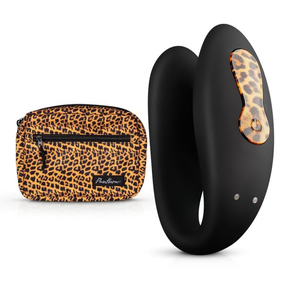 Panthra Zuna - wasserdichter Paarvibrator, USB (Leopard-Schwarz)