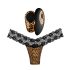 Panthra Tania - vibrierender Slip (Leoparden-schwarz)