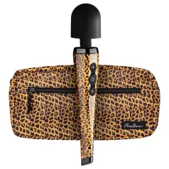   Panthra Shaka Wand - Akku Massagestab Vibrator (Leopard-Schwarz)