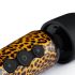 Panthra Shaka Wand - Akku Massagestab Vibrator (Leopard-Schwarz)