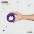 Hueman Saturn - Wiederaufladbarer, wasserdichter Vibrations-Penisring (Lila)
