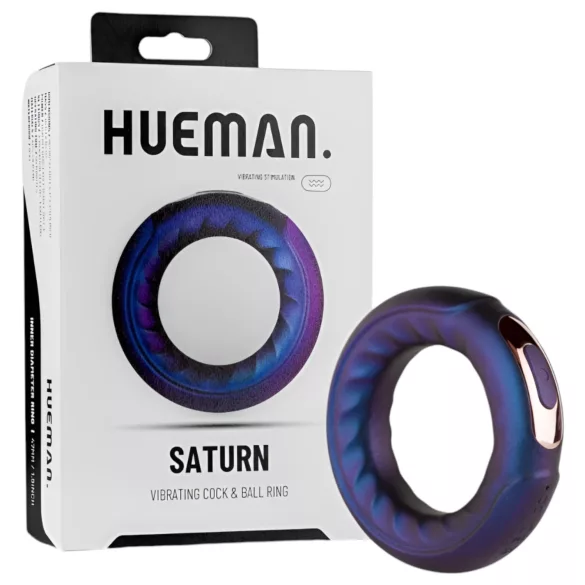 Hueman Saturn - Akku Penisring vibrierend & wasserdicht (Lil