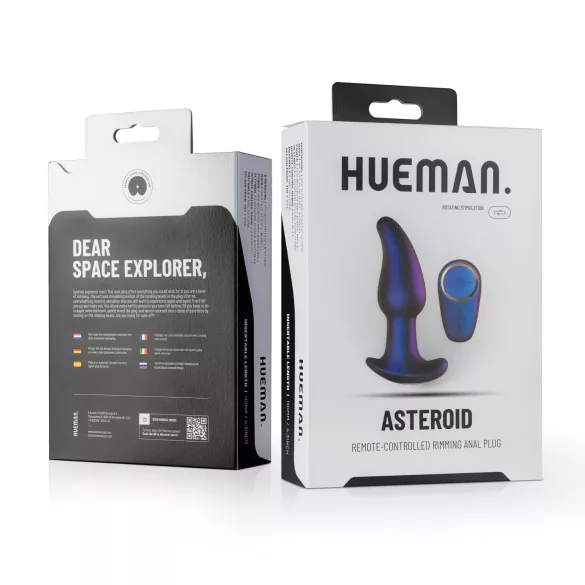 Hueman Asteroid - Drehender Perlen-Analvibrator (lila)