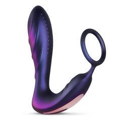 Hueman Black Hole - Analvibrator mit Penisring (lila)