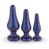 Hueman Comets - Silikon Analplug Set (3-teilig) - Lila