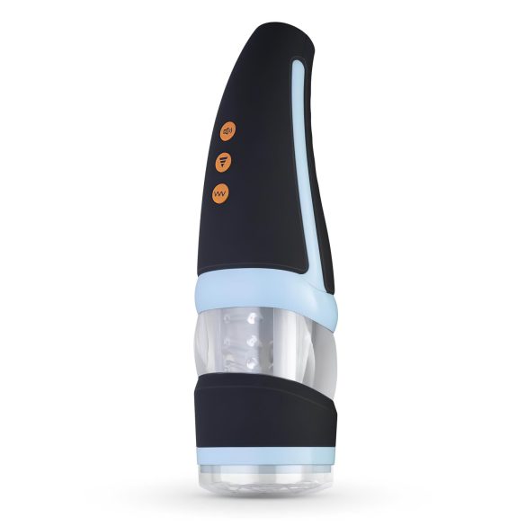 CRUIZR CP02 - Aufladbarer, drehender Masturbator (Schwarz-Blau)