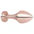 Rosy Gold Butt Plug - Analplug mit schwarzem Stein (Roségold)