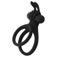   Easytoys Share Ring - vibrierender Penis- und Hodenring (schwarz)