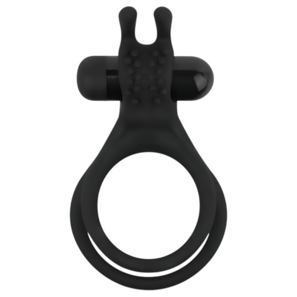 Easytoys Share Ring - vibrierender Penis- und Hodenring (schwarz)