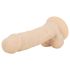 Real Fantasy Ashton - realistisch, naturfarbener Hoden-Dildo - 20,5 cm