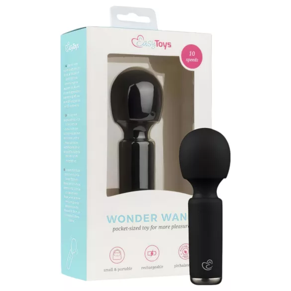 Easytoys Wonder Wand - Akku Mini-Massage-Vibrator (schwarz)