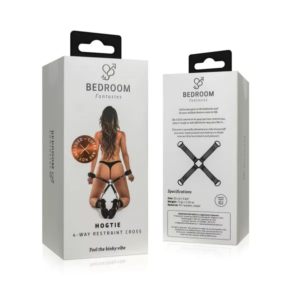Bedroom Fantasies - Bondage Kreuz (schwarz)