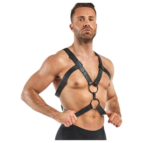 Schlafzimmer Fantasien Rocco - Körpergeschirr Oberteil (schwarz) - S-XL
