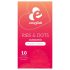 EasyGlide Ribs & Dots - gerippte und gepunktete Kondome (10 Stk.)