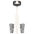 Rosy Gold - Halsband und Handfesseln (Schwarz)