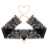 Rosy Gold - Halsband und Handfesseln (Schwarz)