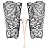 Rosy Gold - Halsband & Handfesseln (schwarz)