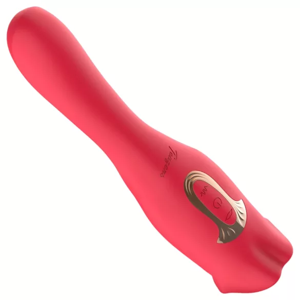 Teazers - doppelseitiger Vibrator mit zungenförmigem Klitorisstimulator (rot)