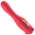 Teazers - doppelseitiger Vibrator mit zungenförmigem Klitorisstimulator (rot)