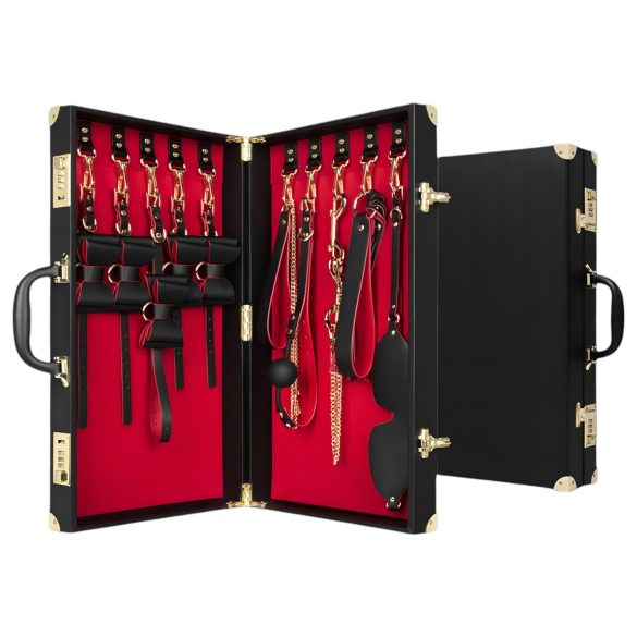 Schlafzimmer-Fantasien - 13-teiliges BDSM-Set (schwarz)